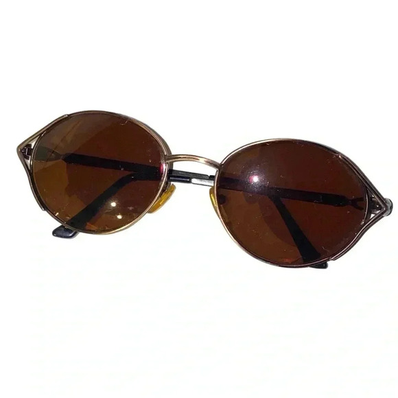 Vintage 1990\'s Versace Medusa Wire Rimmed Aviator Bronze Sunglasses main image 12